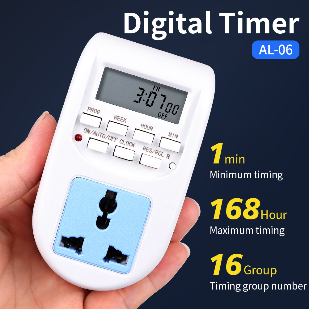 Kitchen Appliances Outlet - Interruptor de temporizador Digital programable, toma