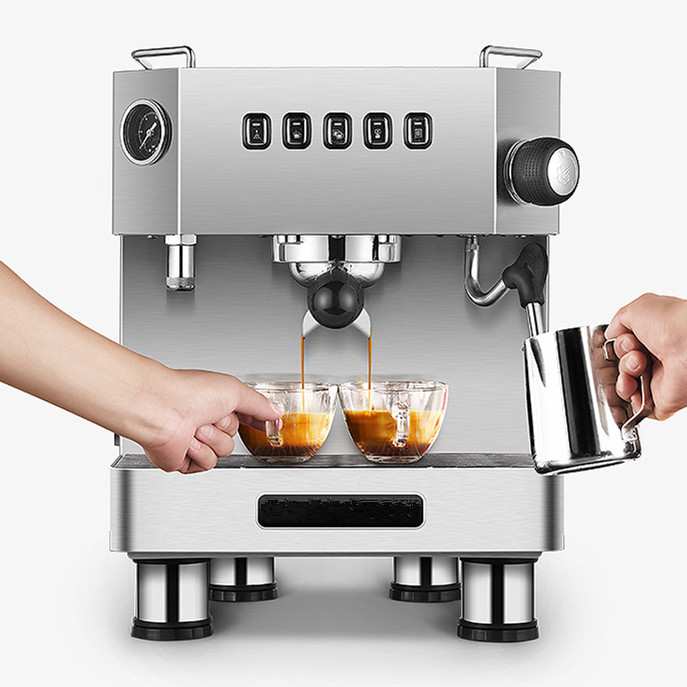 Cafetera italiana clásica semi - Espresso Machine Semi Auto reseña y precio