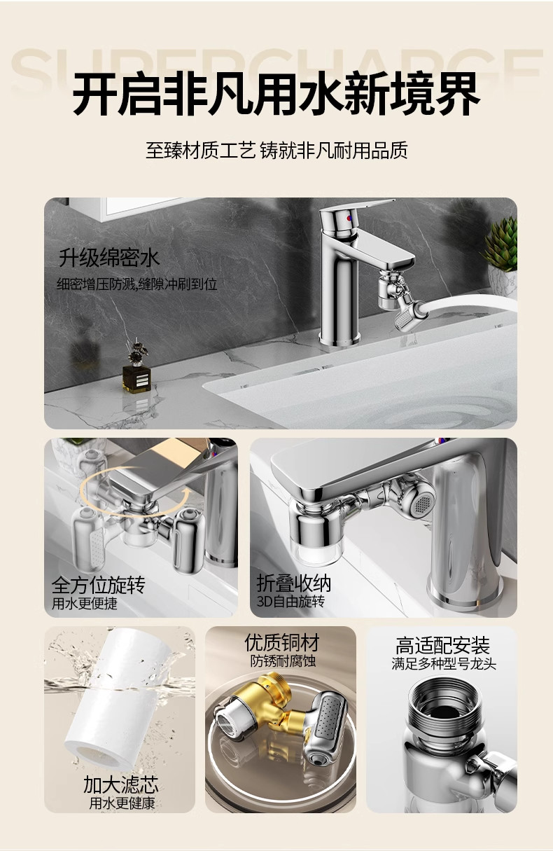 Nuevo Metal 1440 ° Adaptador d - Kitchen Appliances Bundle reseña y precio